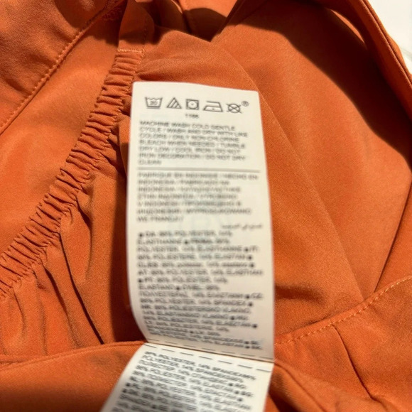 ATHLETA Sz L Arrival Wide  Straps Crossed Back Side Slit Stretchy Maxi Dress - Picture 11 of 13